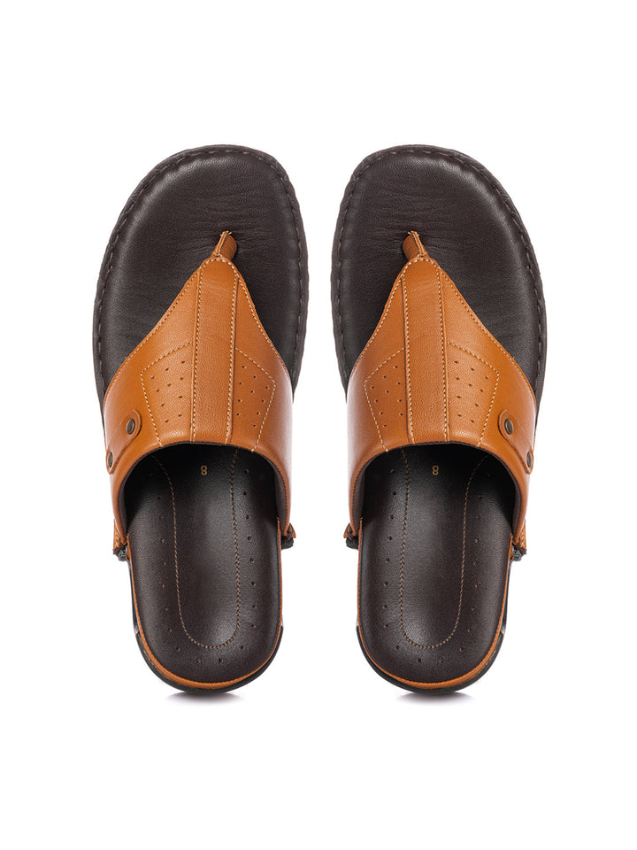 KHADIM British Walkers Leather Casual Flip Flops for Men