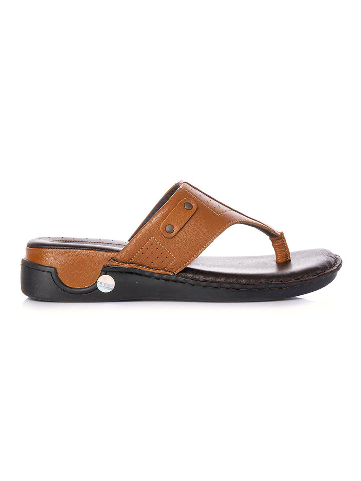 KHADIM British Walkers Leather Casual Flip Flops for Men