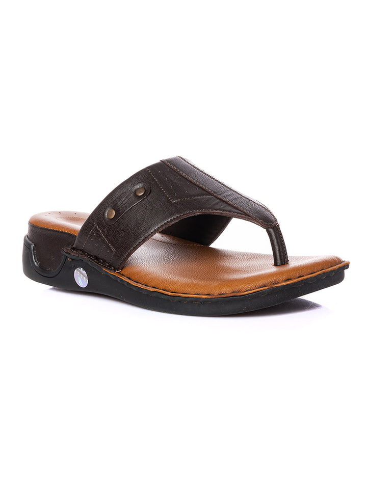 KHADIM British Walkers Leather Casual Flip Flops for Men