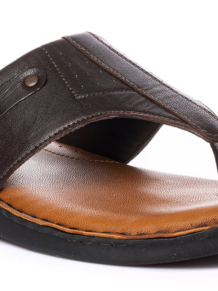 KHADIM British Walkers Leather Casual Flip Flops for Men